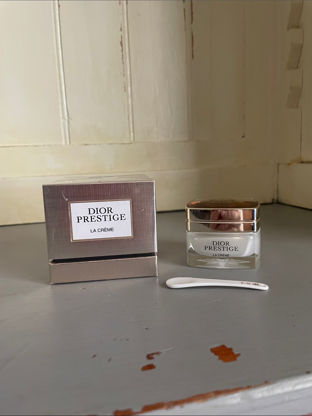 Dior Prestige La Crème - White & Gold EMPTY